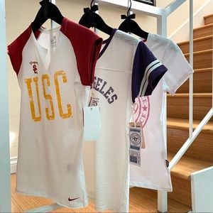 NIKE TEAM COLLEGIATE LICENSED USC RAW CUT TEE